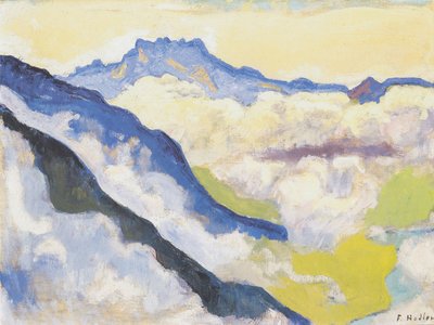 The Dents du Midi from Caux by Ferdinand Hodler